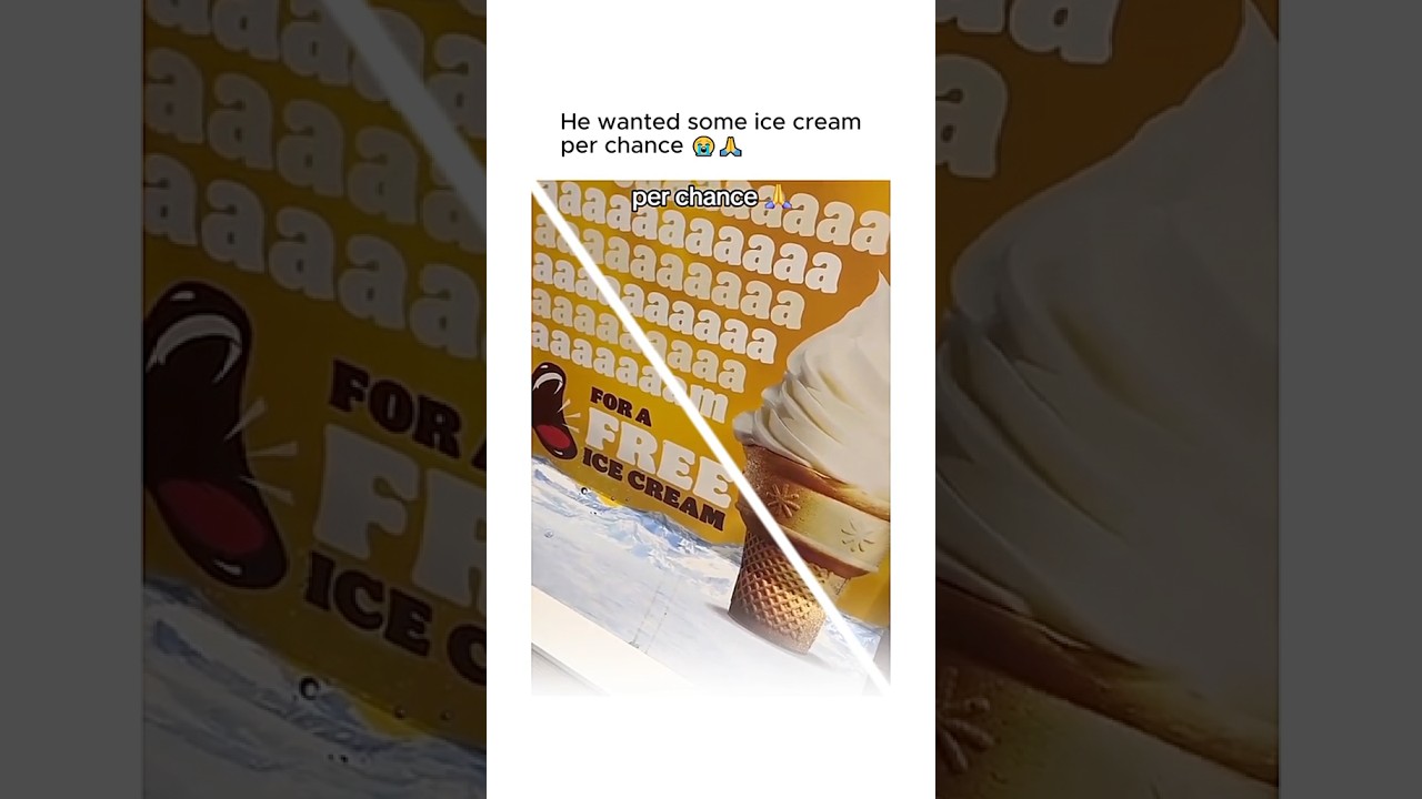 Bro just wanted some ice cream 😭