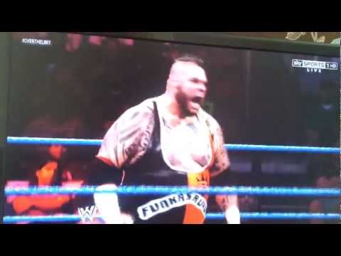WWE Over the Limit 2012 Results - Brodus Clay vs The Miz