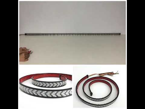 60"/48" Turn Signal & Brake Light Bar Strip Flexible LED License Plate Tail Lights