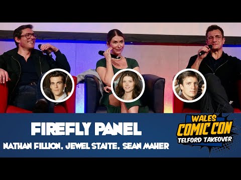 Brilliant Nathan Fillion, Jewel Staite, and Sean Maher Interview at Wales Comic Con 2023