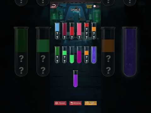 Puzzles and Survival, Mini-Game: Sorting Reagent Level 6 Cleared WITHOUT Power Up.