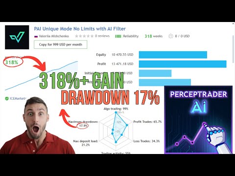 Perceptrader AI V2.23 $2,800 Forex AI Robot for Just $20  High-Frequency Trading EA
