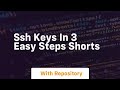 Ssh Keys In 3 Easy Steps Shorts