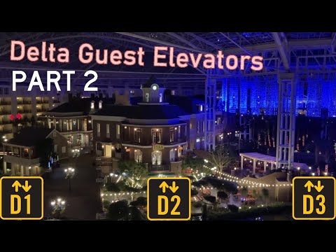 ThyssenKrupp Delta Guest Elevators - D1 thru D3 - PART 2 - Gaylord Opryland Hotel - Nashville, TN