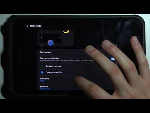 How to Enable Night Mode on SAMSUNG Galaxy Tab Active2 - Blue Light Filter