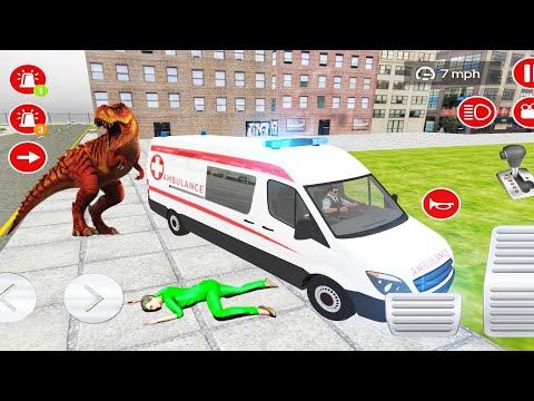 Emergency American Real Ambulance Rescue Driving Game – City Police Ambulance Van Simulator Gameplay