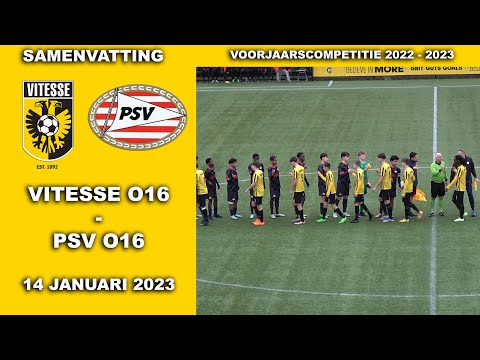Samenvatting Vitesse O16 - PSV O16 zaterdag 14 januari 2023