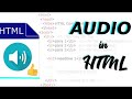 How to Add Audio in HTML using Notepad text Editor