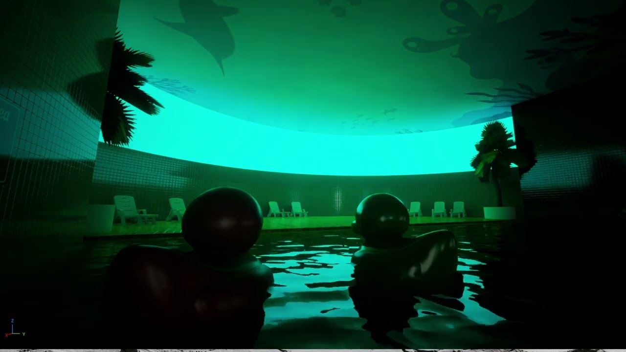 Hue Shift Light Panel Test - final scene