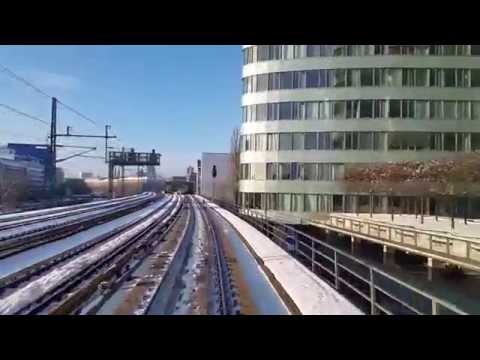 Führerstandsmitfahrt S-Bahn Berlin von Ostbahnhof nach Westkreuz auf der S75 im Winter