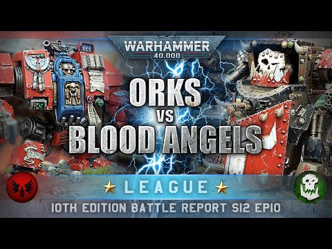 Blood Angels Space Marines vs Orks Warhammer 40K 10th Edition Battle Report 2000pts