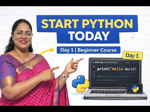 Python Full Course Day 1 Installation First Program Python For Beginners 2026