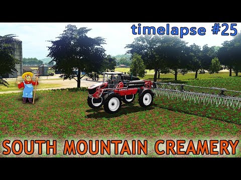 FS17 | South Mountain Creamery Farm With Seasons | Timelapse #25 | Fertilizer sprayer