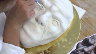 Kricky Cake Decorating: airbrushed Zombie cake tutorial 720p