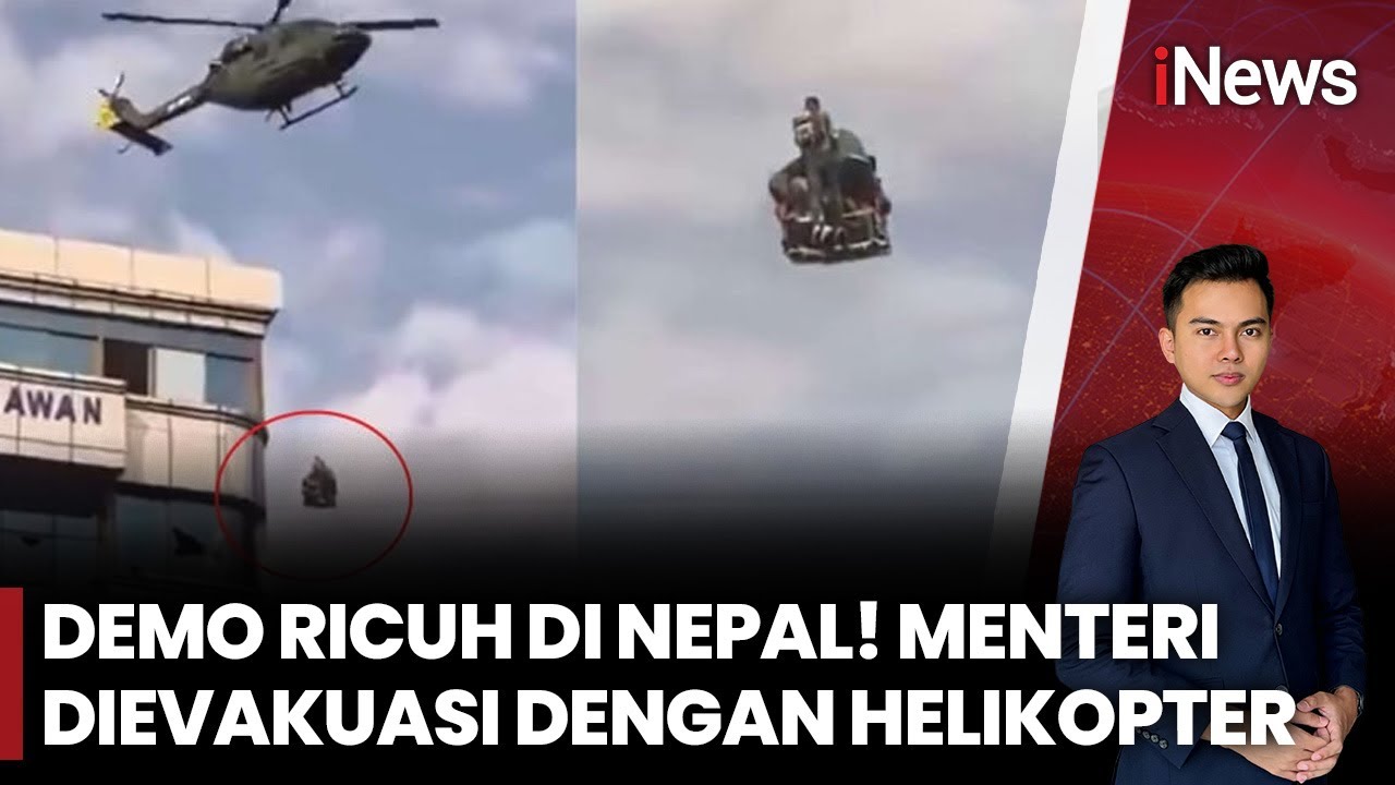 Situasi Nepal Memanas! Para Menteri Dievakuasi dengan Helikopter | iNews Malam (10/9)