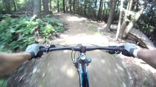 preview picture of video 'Highland Mountain Bike Park - N.E. Style B-Line 8/3/2014'