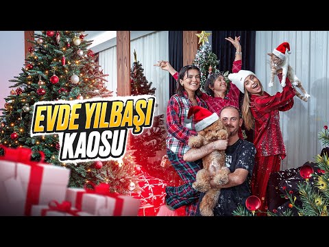 Evde Yılbaşı Kaosu  | Ailece Ağaç Süsledik 🎄✨