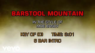 Moe Bandy - Barstool Mountain (Karaoke)