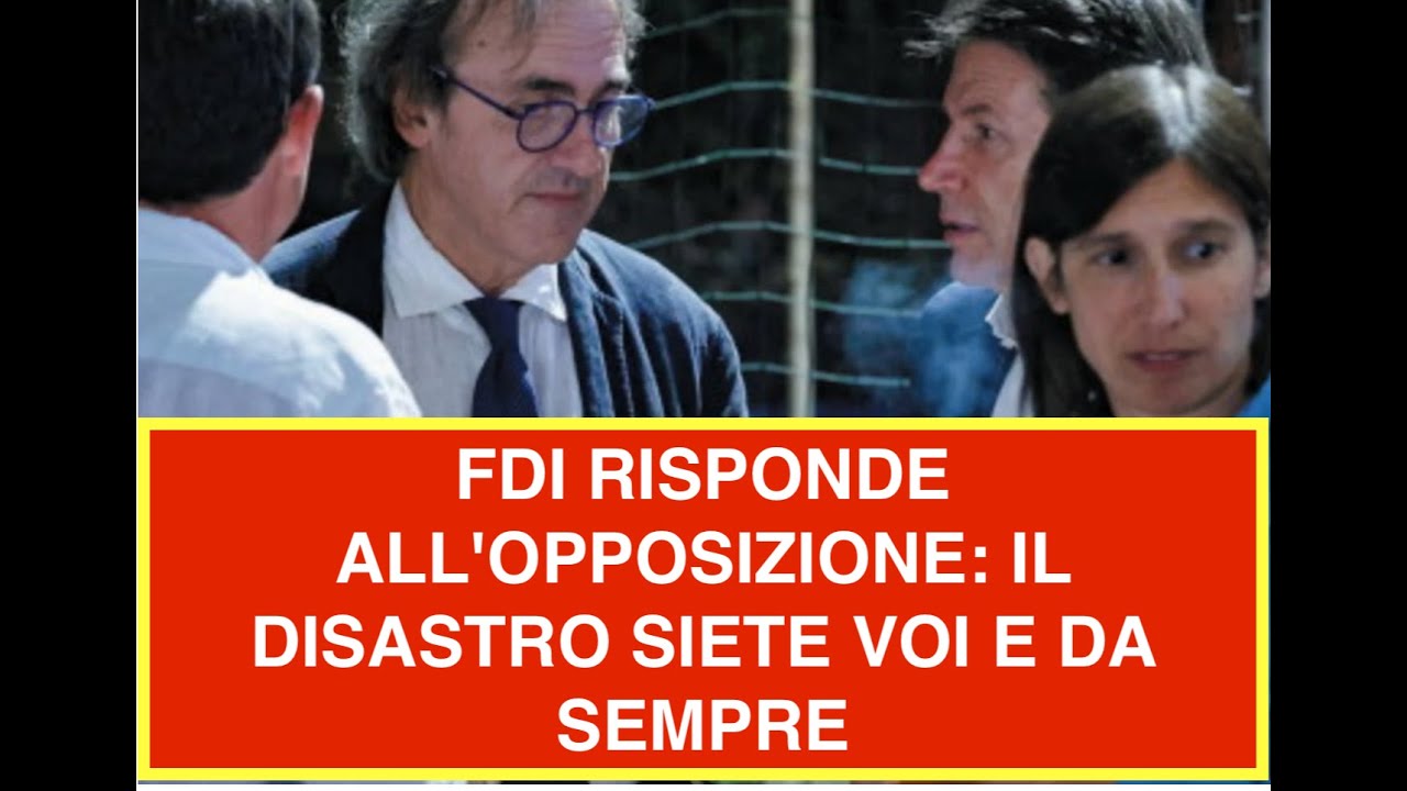 FDI RISPONDE ALL'OPPOSIZIONE: IL DISASTRO SIETE VOI E DA SEMPRE
