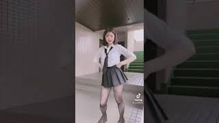 けしからん透けパンストJKダンス