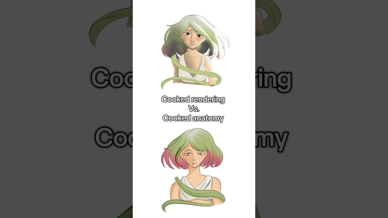 My version of bad anatomy vs. bad rendering :) #artmeme #art #arttrend #illustration #digitalart