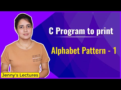 Alphabet Pattern 1 || Printing Pattern in C