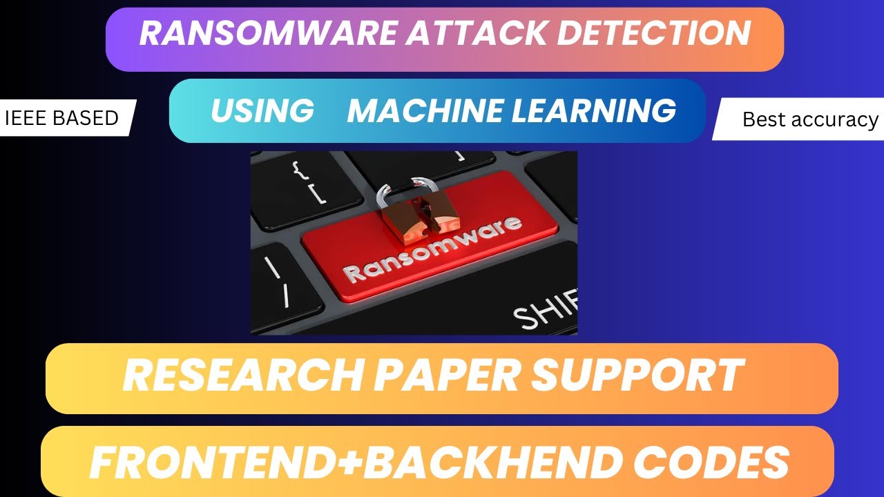Ransomware Attack Detection Using Machine Learning | Cybersecurity IEEE Final Year Project 2025-26