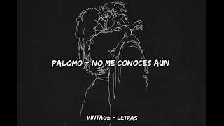 Palomo - No me conoces aún - Letra ✨🥀