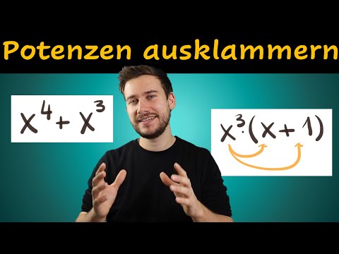 Potenzen ausklammern (Erklärung mit Beispielen)