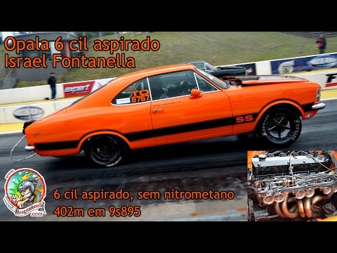 Opala 6 cil aspirado - 9s895 nos 402 metros - Recorde no Velopark!
