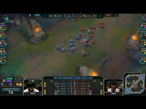 Faker vs Maple - freeze agressif au niveau 1
