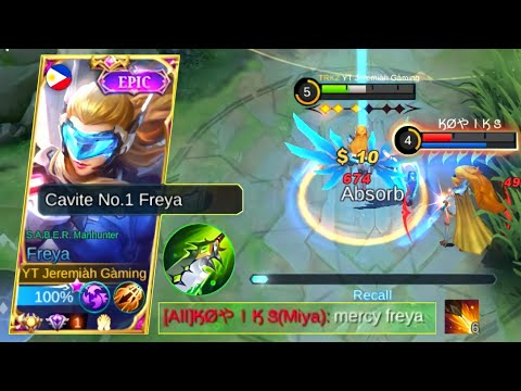 FREYA THE NEW META HERO!😮 | TOP GLOBAL 1 FREYA | FREYA BEST BUILD 2022 | MUST WATCH | MLBB✓
