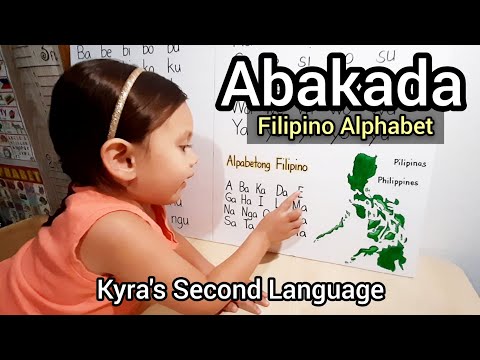 Abakada | Learn Filipino Alphabet with Kyra Riane | 3-year-old Filipino-American Girl