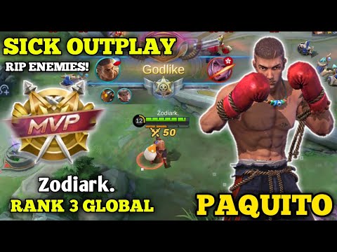 Amazing Counter Gank Paquito Outplay Enemies! - Top 3 Global Paquito By Zodiark. - MLBB