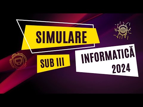 Simulare Informatica 2024 - Subiectul III