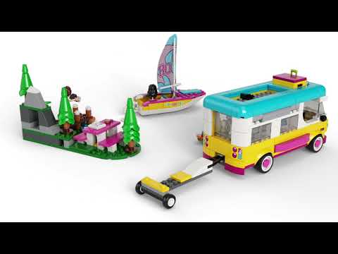 Конструктор LEGO Friends «Лесной дом на колесах и парусная лодка» 41681 / 487 деталей