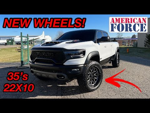 22x10 AMERICAN FORCE WHEELS INSTALLED ON MY RAM TRX! *NEW LOOK*
