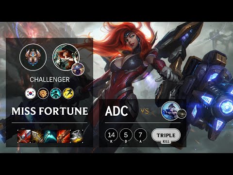 Miss Fortune ADC vs Ashe - KR Challenger Patch 10.15