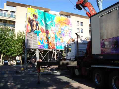 Kermis Weert 2009 Opbouwfoto's Dinsdag 22 September