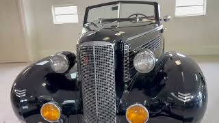 1937 LaSalle Series 50 Convertible Coupe Walk Around and Engine