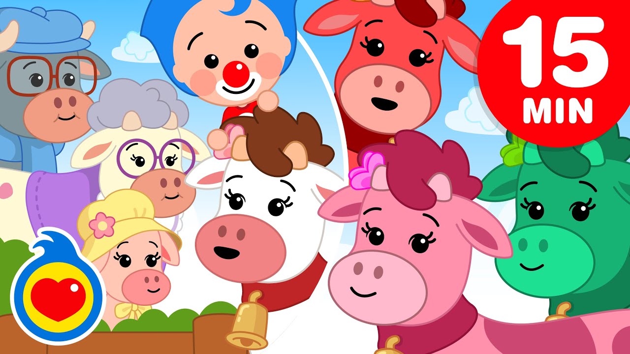 A Vaquinha Laura e Sua Familia 🐮 e + Canções Infantis (15 Min) | Um Herói do Coração ❤️