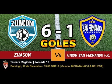 Vídeo de los goles del partido ZUACOM 6 VS 1 UNION SAN FERNANDO