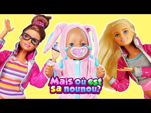 Mais où est sa nounou? Vidéos éducatives avec Baby Born Emily et Barbie pour enfants.