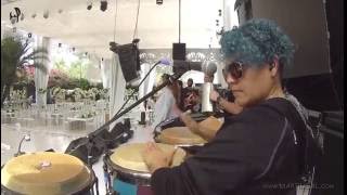 &quot;Tu me quemas&quot; Soundcheck Congas