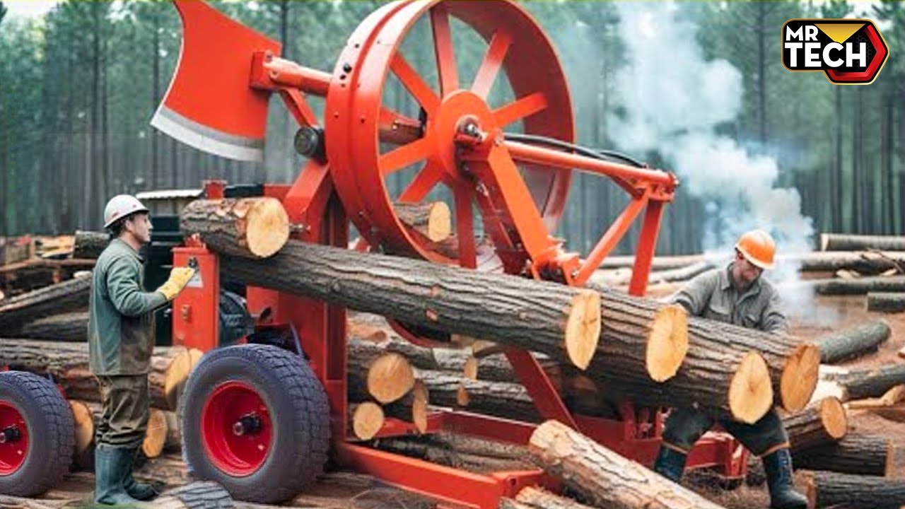 25 Mind-Blowing Firewood Processing Machines in Action! | Homemade Modern Chainsaw Machines #1