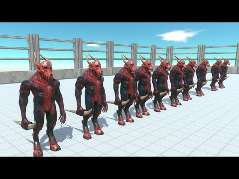10 KOZAROG THE DEMONS VS 2X FACTION | Animal Revolt Battle Simulator