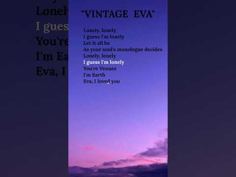 vintage - eva lonely lonely i guess i'm lonely lyrics #song​ #songlyrics​ #shorts