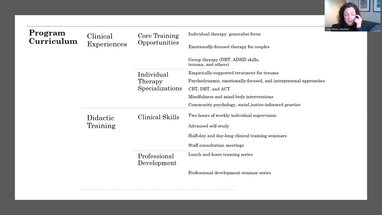 Postdoctoral Training Program Overview