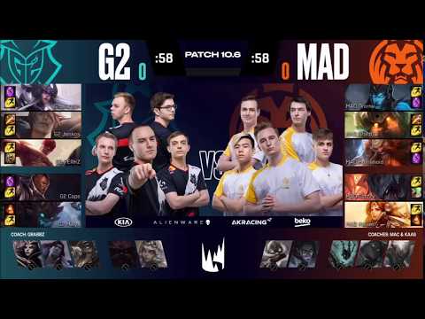 G2 vs. MAD G1 | Highlights Playoffs Round 1 Game 1 | G2 Esports vs. MAD Lions | LEC Spring 2020