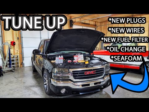 NBS GMC Sierra Stepside Gets a Much Needed Tune Up (Plugs, Wires, Fuel Filter, Oil and Seafoam)